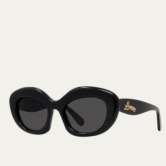 NEW LOEWE SUNGLASSES WOMEN BLACK LOEWE LW40153I 01A - Picture 1 of 3